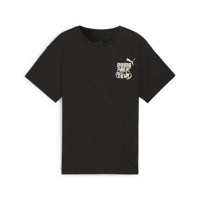 Abbildung von Puma Graphic TEE Unisex Tshirt print für Kinder, Größe: 140, Black