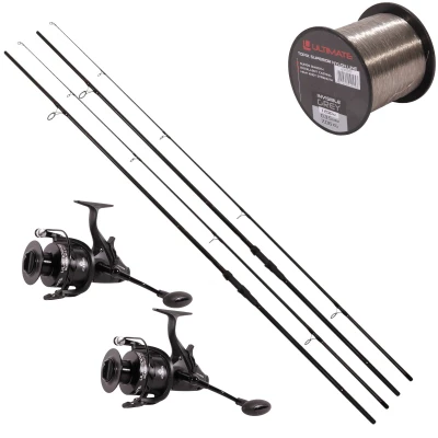 Abbildung von Ultimate Adventure Carp II 11ft (3lb) + ULX 8000 2 Rod Angel Set Karpfenset