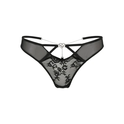 Abbildung von petite fleur gold String, mit sexy Glitzerkettendetail hinten, Dessous