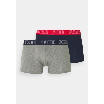 Abbildung von Puma Basic 2 PACK Panties, Herren, Größe: Large, Blue/grey melange