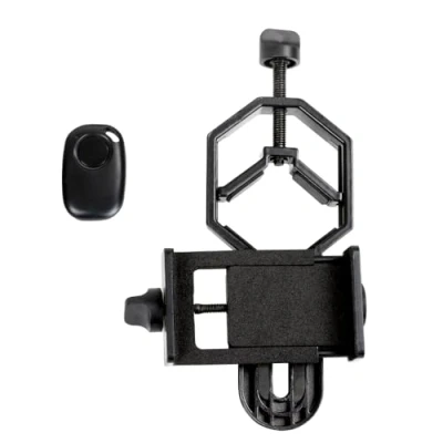 Abbildung von Celestron 81037 Universal Digiscoping and Astroimaging Smartphone Adapter DX Kit with Bluetooth Remote Connects Your Camera to an Eyepiece Capture Images Video, Black