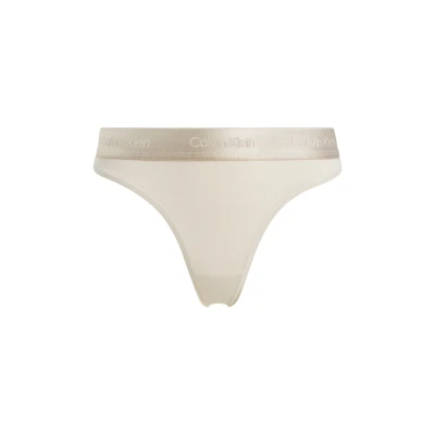 Abbildung von Calvin Klein Underwear Modern Holidaycoordinate Thong String, Damen, Größe: XL, Cocoon