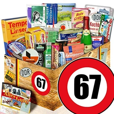 Abbildung von Spezial Geschenk Box/DDR Paket/Geburtstag 67 / Opa
