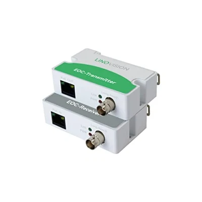 Abbildung von LINOVISION POE über Koax EOC Konverter IP Max. 3000 Fuß Strom und Datenübertragung RG59 Koaxialkabel zur Aufrüstung des analogen Überwachungssystems auf EIN Überwachungssystem
