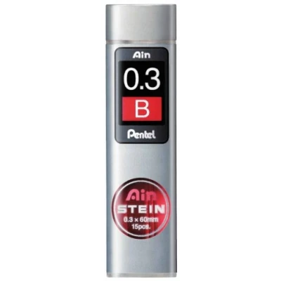 Abbildung von Pentel Ain STEIN C273 Feinmine, 15 Minen je Dose, 0.3 mm, Härtegrad B (12 Dosen)