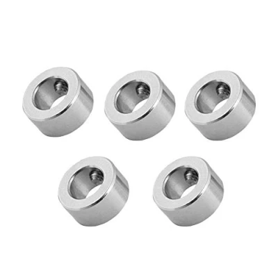 Abbildung von VBESTLIFE 8mm Achsenschloss Halskette T8 Schraube Mutter Schloss Edelstahl Isolierung für 3D Drucker,5 Stück