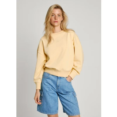 Abbildung von Pepe Jeans Evelyn Sweatshirt, Damen, Größe: Small, Cornish yellow
