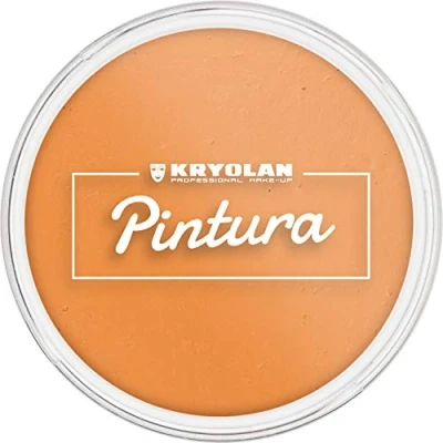 Abbildung von Kryolan Pintura Water Color Schminke 25ml, Farbe: Orange, Waschbar, Vegan, ohne Parfüm, Parabene, Glutenfrei ideal für Kinder, Party, Karneval, Fasching &amp; Halloween