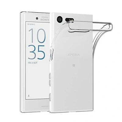 Abbildung von AICEK Sony Xperia X Compact Hülle, Transparent Silikon Schutzhülle für Case Ultra Crystal Clear Durchsichtige TPU Bumper Handyhülle