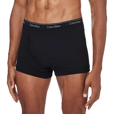Abbildung von Calvin Klein Underwear Trunk 3 PACK Panties, Herren, Größe: Small, Black