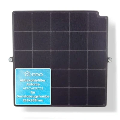 Abbildung von DL pro Aktivkohlefilter 269x269mm passend für Airforce AFFCAF97CS Kohlefilter Dunstabzugshaube Abzugshaube