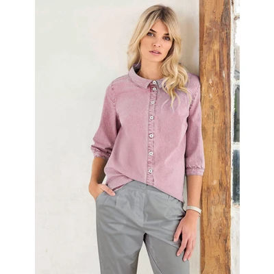 Abbildung von heine Klassische Bluse Jeansbluse