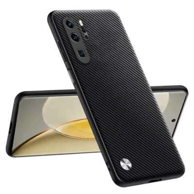 Abbildung von Topme Handyhülle Kompatibel mit Huawei P30 Pro / New Edition (6.47&quot;) Sicherer und Stilvoller Schutz Kevlar