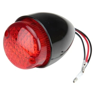 Abbildung von Mini Rücklicht Bremslicht Kennzeichenbeleuchtung schwarz kompatibel mit Custom Bike Chopper