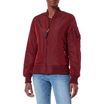 Abbildung von Alpha Industries MA1 TT WMN Bomberjacke, Damen, Größe: Medium, Burgundy