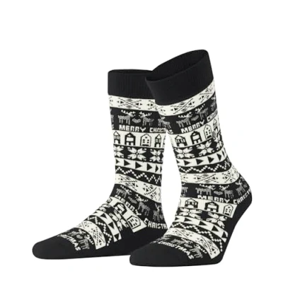 Abbildung von Burlington Merry Christmas Socken, Damen, Größe: 36 41, Black