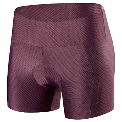 Abbildung von XGC Damen Radunterhose Radsportshorts Fahrradhosen mit elastische atmungsaktive 4D Gel Sitzpolster Einer hohen Dichte (S, Red (6017))