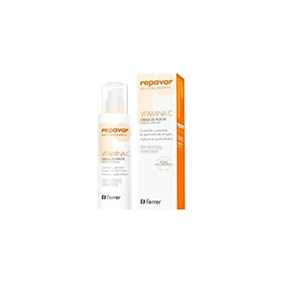 Abbildung von Repavar Revitalizing Feuchtigkeitscreme für das Gesicht Nachtcreme Mit Vitamin C und Hyaluronsäure Gegen Falten Anzeichen der Hautalterung 50 ml