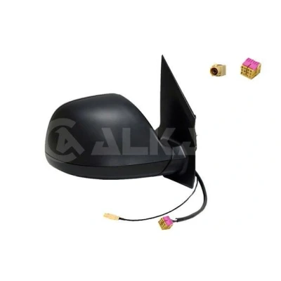 Abbildung von Außenspiegel Alkar 9228912 rechts elektrisch beheizbar, konvex, mit Antenne für Linkslenker VOLKSWAGEN: Multivan 6, Transporter 6 Bus