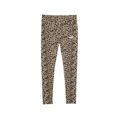 Abbildung von Puma Essentials Leggings Mit Animal Print Damen Toasted Almond Größe: L