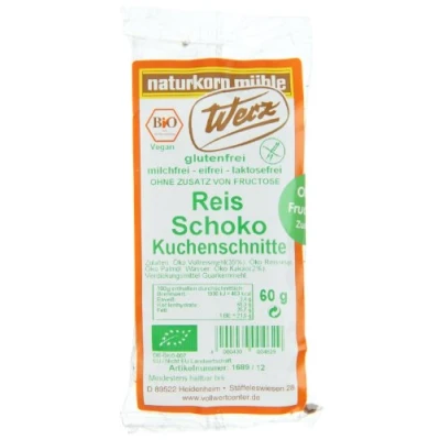 Abbildung von Werz Reis VK Schoko Kuchenschnitte glutenfrei 2x60gr., 4er Pack (4 x 60 g) Bio