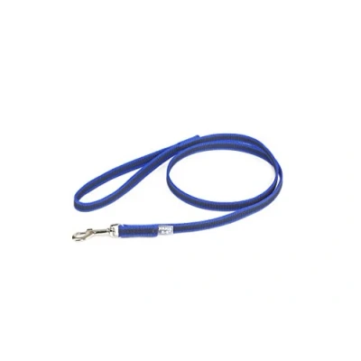 Abbildung von IDC Color &amp; Gray gumierte Leine, 14 mm x 1,2 m mit Schlaufe, Blau Grau