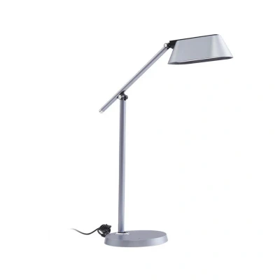 Abbildung von Lindby LED Tischleuchte Thies, grau, ABS, Höhe 78cm, dimmbar