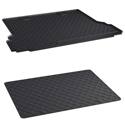 Abbildung von AROBA GL1202DB Set Design Kofferraumwanne &amp; Zusatzmatte Doggy Mat kompatibel mit BMW 5er Touring Kombi G31 ab BJ. 03.2017&gt; passgenau