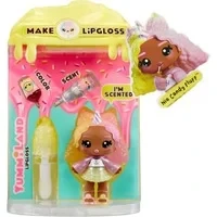 Abbildung von Yummiland Lip Gloss Doll Nia Candy Fluff Inklusive DIY Lipgloss Set, Geeignet für Kinder ab 4 Jahren