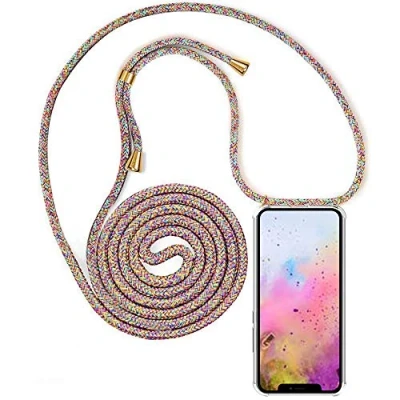 Abbildung von YuhooTech Handykette Hülle Kompatibel mit iPhone 12 Pro Max Handyhülle, Smartphone Necklace Band Handyhülle Kordel Umhängenband Schnur Case zum umhängen