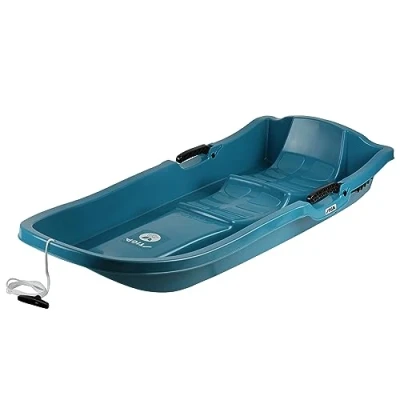 Abbildung von STIGA Pacer Duo Bio Schlitten für 2 Kinder mit Bremse aus Kunststoff Aqua
