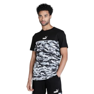 Abbildung von PUMA Herren ESS Block Camo Tee T Shirt, Grünmoos, S