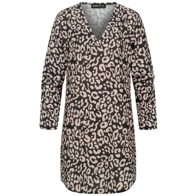 Abbildung von Cloud 5ive MIT Animal Freizeitkleid, Damen, Größe: Large, Black