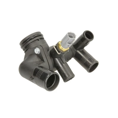 Abbildung von THERMOTEC D2G018TT Thermostatgehäuse mit Dichtungen Thermostat, Sensor, Schrauben FORD: Transit V363 Kastenwagen