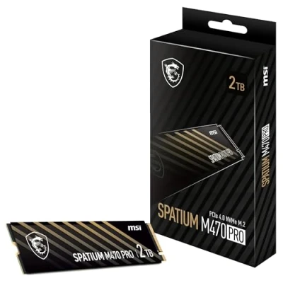 Abbildung von MSI SPATIUM M470 Pro SSD 2TB M.2 PCIe Gen4 NVMe Internes Solid State Module