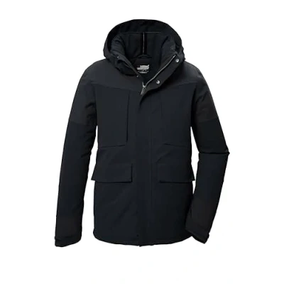 Abbildung von killtec Herren Funktionsjacke/Outdoorjacke mit abzippbarer Kapuze KOW 81 MN JCKT, schwarz, S, 41846 000