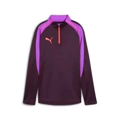 Abbildung von Puma IndividualBLAZE Fußballtop Mit viertellangem Reißverschluss Damen Plain Midnight Plum Größe: XL