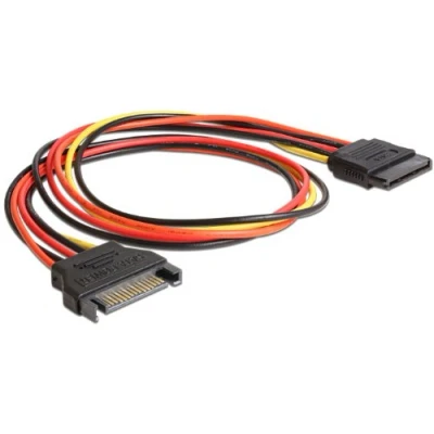 Abbildung von DeLOCK SATA Power Kabel 15 Pin Stecker an Buchse, 0,5 m, 60132