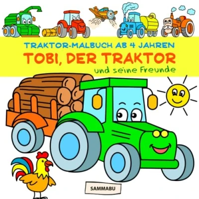 Abbildung von Traktor Malbuch ab 4 Jahren: Tobi, der Traktor, und seine Freunde
