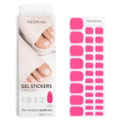 Abbildung von NEONAIL Gel UV Stickers Easy On P02 Rosa 15 Muster Nagelsticker Nagellackstreifen Nagelaufkleber für Füße und Hände Fingernägel zum aufkleben Dekoration Nageldesign