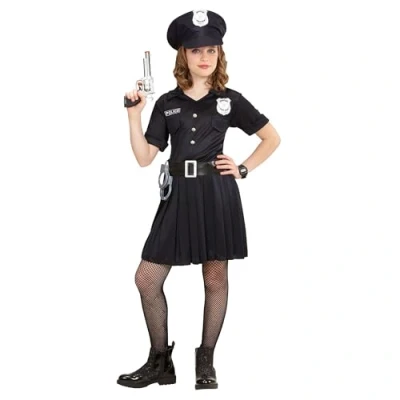 Abbildung von Widmann S.r.l. Kostüm Polizistin für Mädchen, Kleid und Mütze