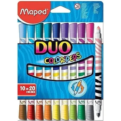 Abbildung von 12 x Maped Filzstift Color&#039;Peps Long Life Duo 4,75mm farbig sortiert V
