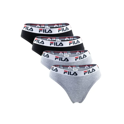 Abbildung von Fila 4 PACK Slip, Damen, Größe: 40, Schwarz/grau