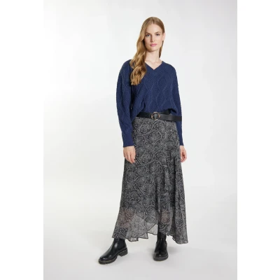 Abbildung von Dreimaster Imane Strickpullover, Damen, Größe: 38, Dunkelmarine