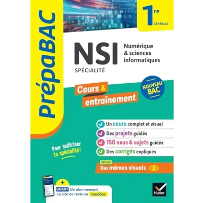 Abbildung von Prépabac NSI 1re générale (spécialité): cours, méthodes &amp; entraînement (programme de Première)