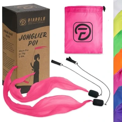 Abbildung von Diabolo Freizeitsport Spiel Spiral Poi Kids 40cm (pink)