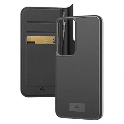 Abbildung von Black Rock Klapphülle 360 Grad Hülle 2 In 1 Wallet Premium Leder Passend für Samsung Galaxy S23 Plus 5G I Handyhülle, Magnet Verschluss (Schwarz)