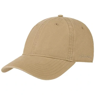 Abbildung von Stetson Ducor Sun Guard Fullcap Herren Baseballcap aus Bio Baumwolle (nachhaltig) Frühjahr/Sommer Cap mit Sonnenschutz UV 40+ Basecap Stonewashed Look Outdoorcap Dunkelbeige XXL (62 63 cm)