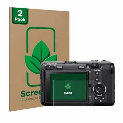 Abbildung von ScreenLeaf (2 Stück Schutzfolie für Sony FX3 [nachhaltiger Displayschutz, Folie, transparent, kratzfest]