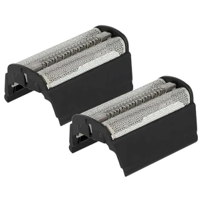 Abbildung von vhbw 2x Doppelscherfolie kompatibel mit Braun Ultra Speed 6510, 6515, 6015, 6550, 6520, 6525 Elektrorasierer + Rahmen, schwarz